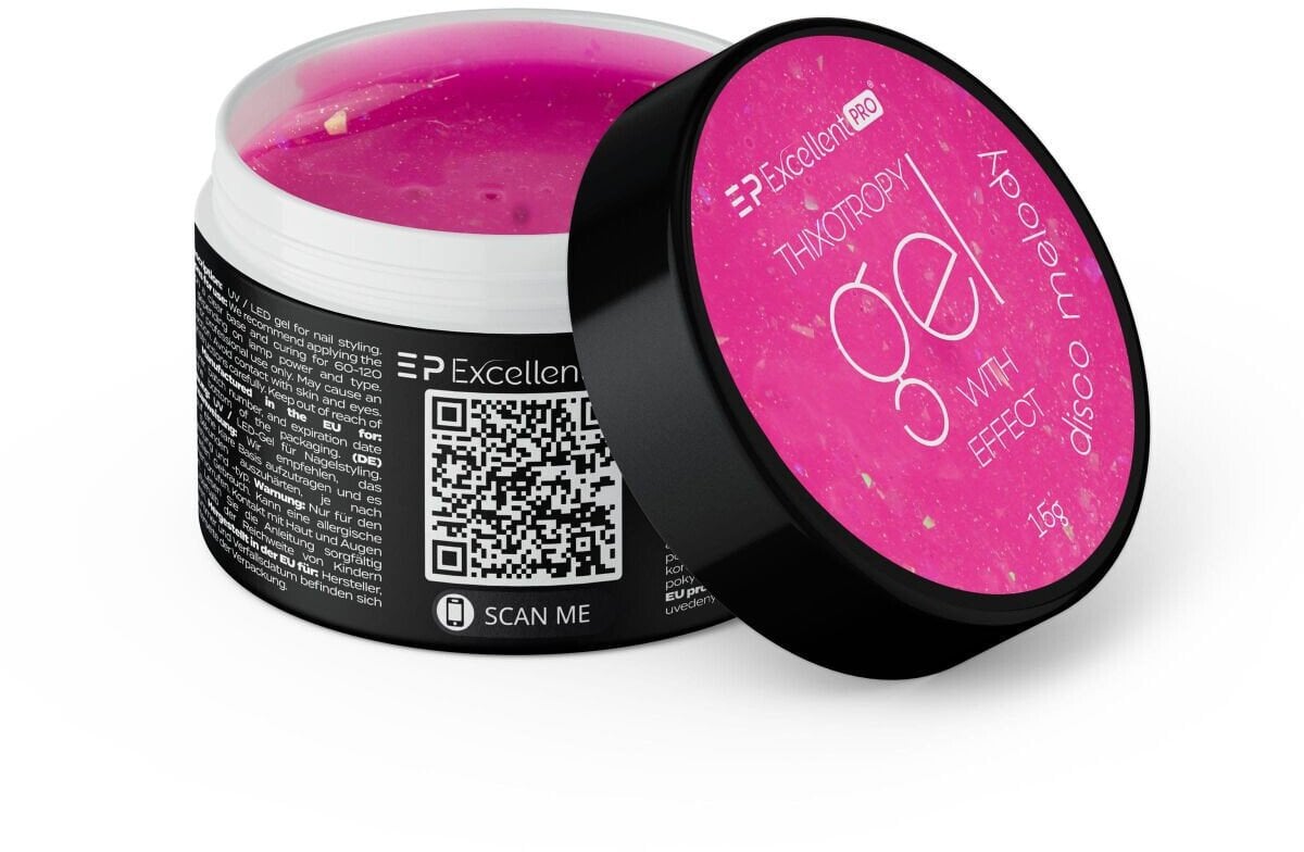 EXCELLENT PRO_ Thixotropy Gel With Effect żel budujacy Disco Melody 15g