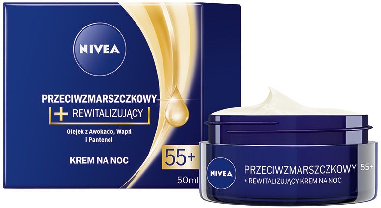 Nivea Przeciwzmarszczkowy krem rewitalizujący 55+ na noc 50ml