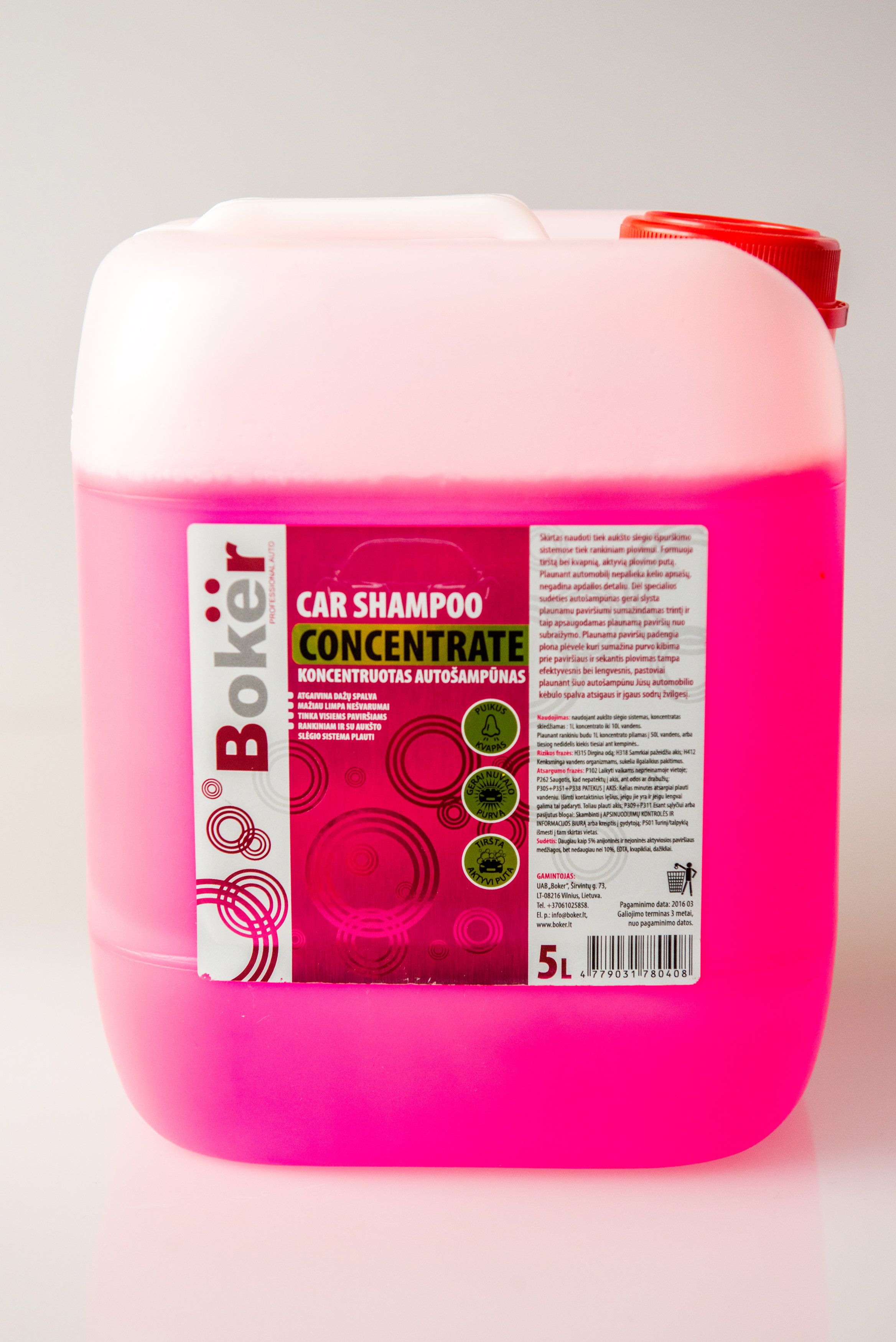 Boker Automobilio šampūnas Boker, 5 L