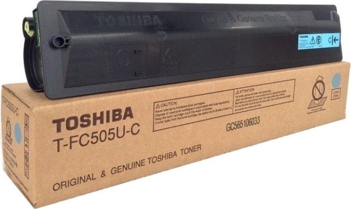 Toner Toshiba T-FC505E Cyan Oryginał (6AJ00000135)