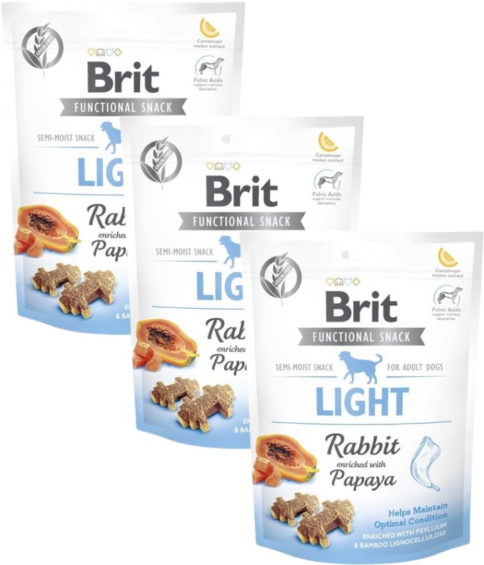 BRIT CARE DOG FUNCTIONAL SNACK LIGHT RABBIT 3x150g