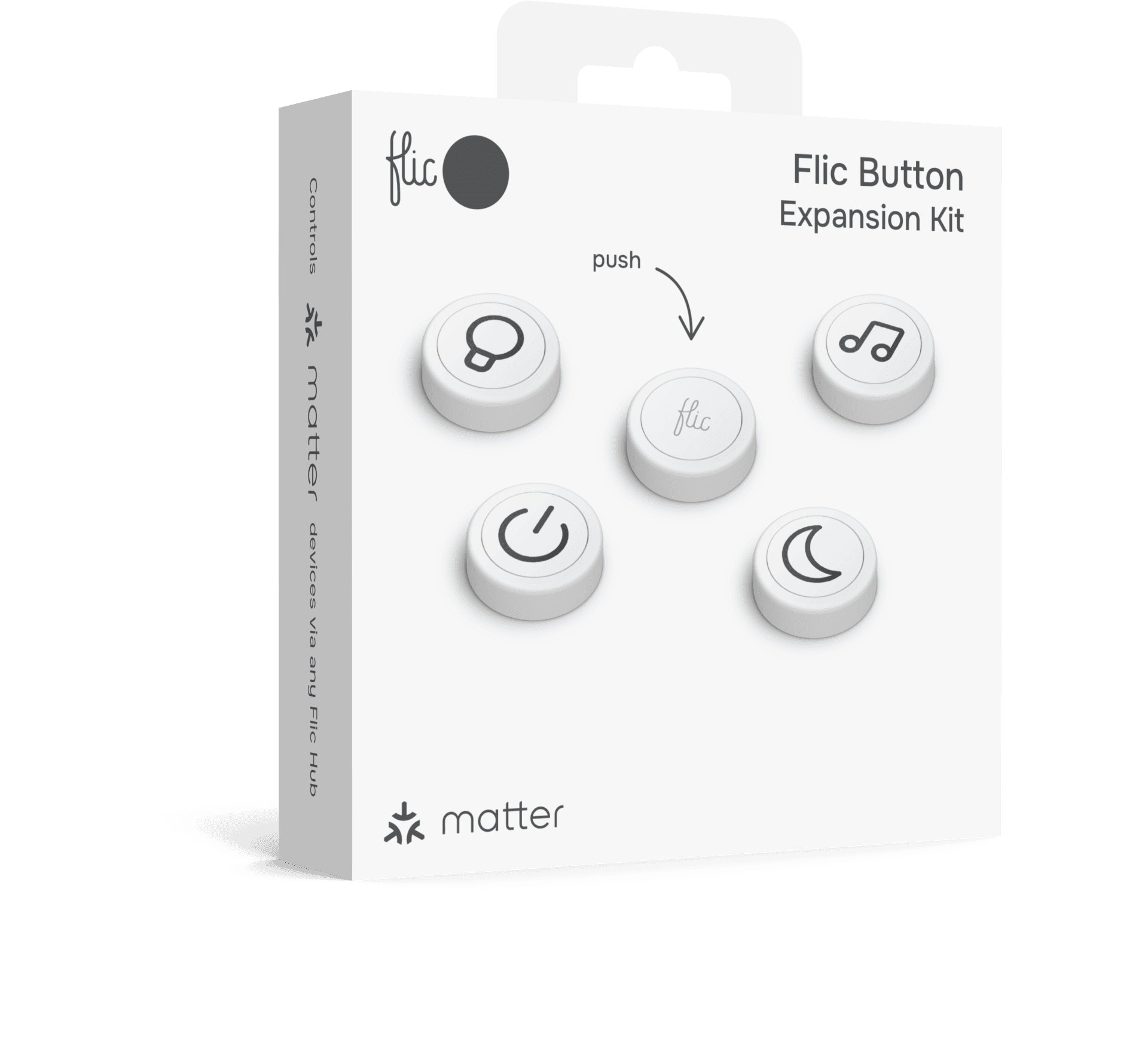 Flic Button – Expansion Kit, white