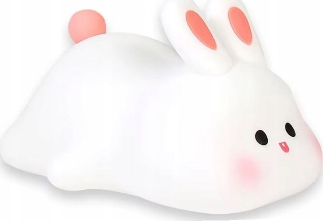 LAMPKA LED KRÓLIK SILIKONOWA 1W DLA DZIECI