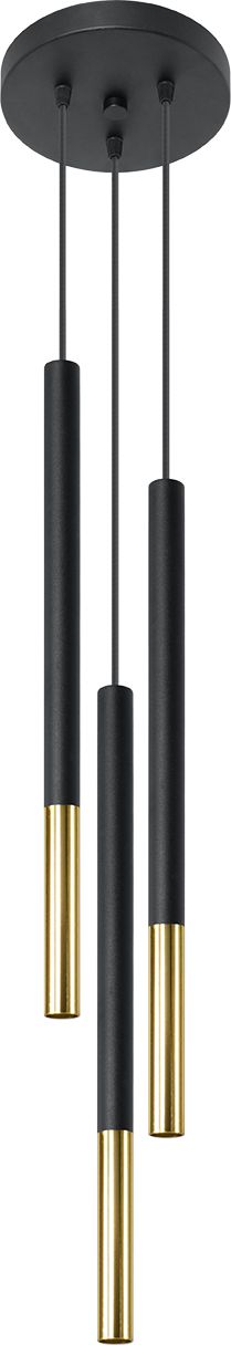 Lampa wisząca Sollux Nowoczesna lampa sufitowa ledowa do jadalni Sollux MOZAICA potrójna SL.0893