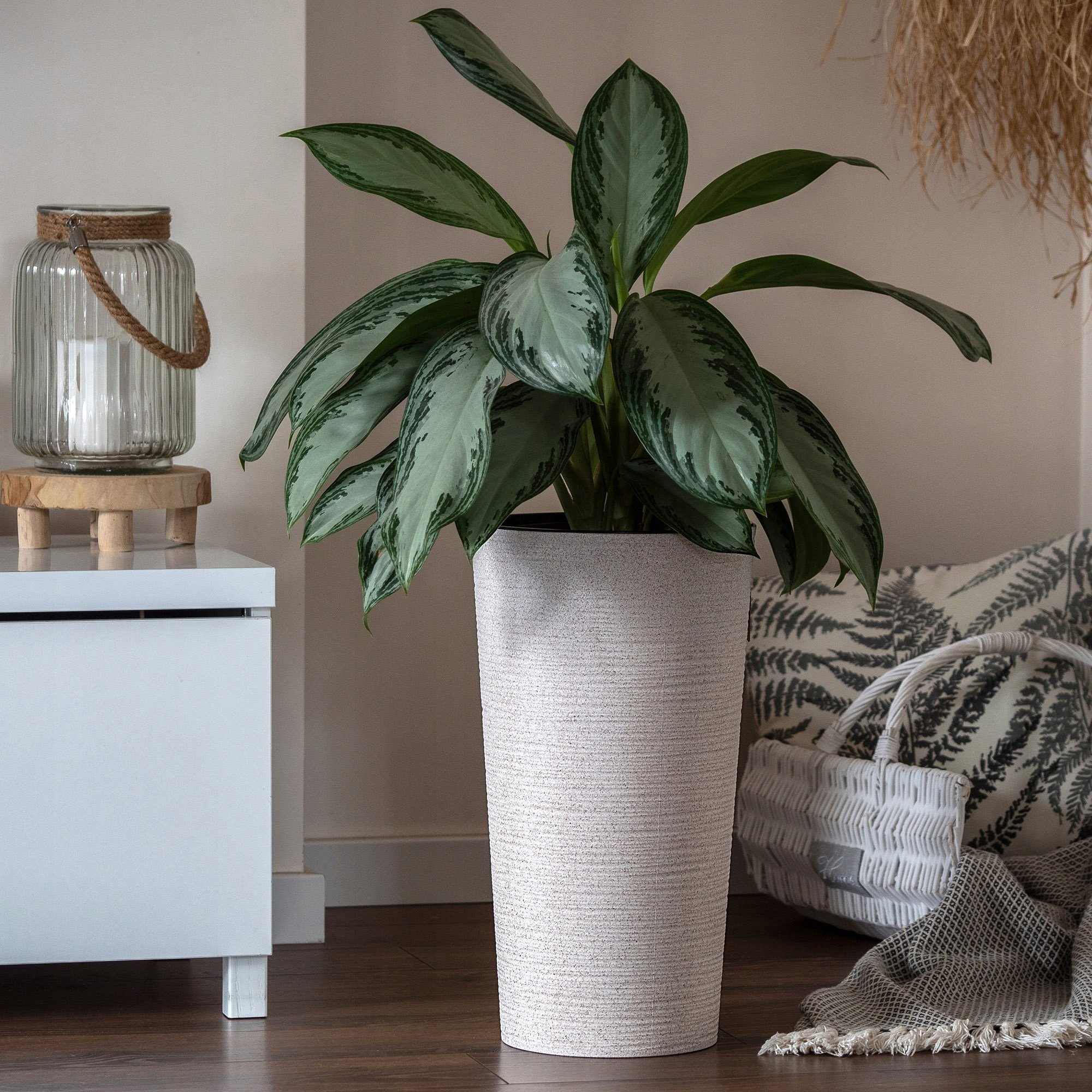 Kadax Zestaw 3x Doniczka Donica Ogrodowa Wkład Naturalna