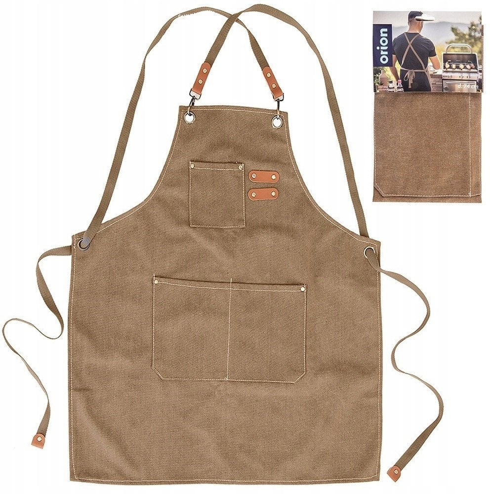 Fartuch Kuchenny do Gotowania Grillowania Wiązany Męski ORION 68 x 74 cm