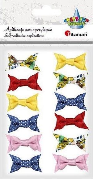 Titanum Kokardy 3D samoprzylepne mix 12szt