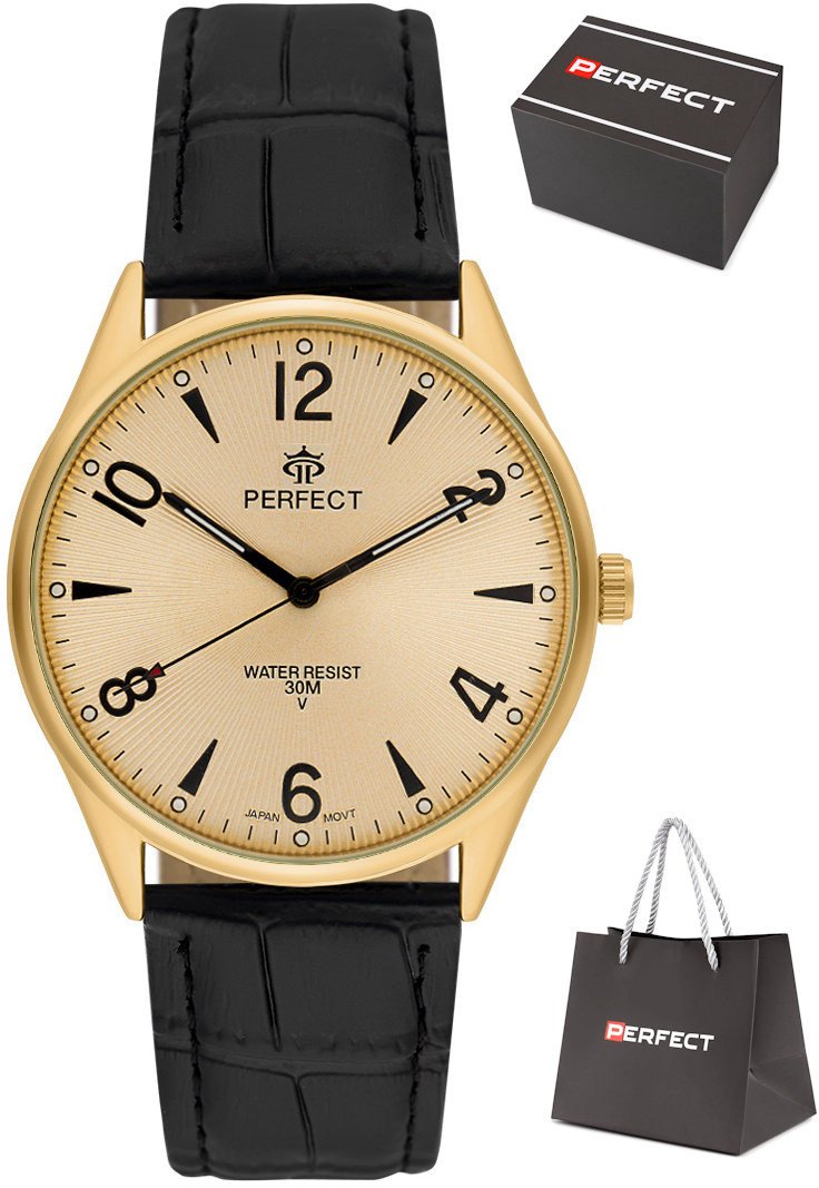 Zegarek Perfect C141-08 męski klasyczny czytelny .