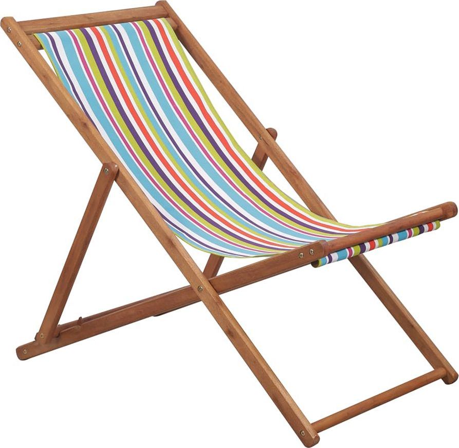 Elior Kolorowy leżak z drewna eukaliptusa - Inglis 2X