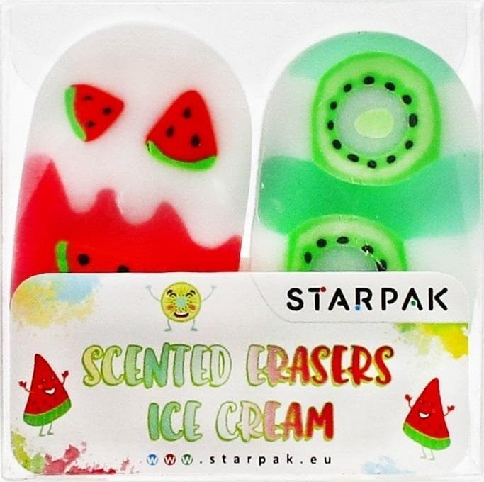 Gumka zapachowa 2szt Ice cream