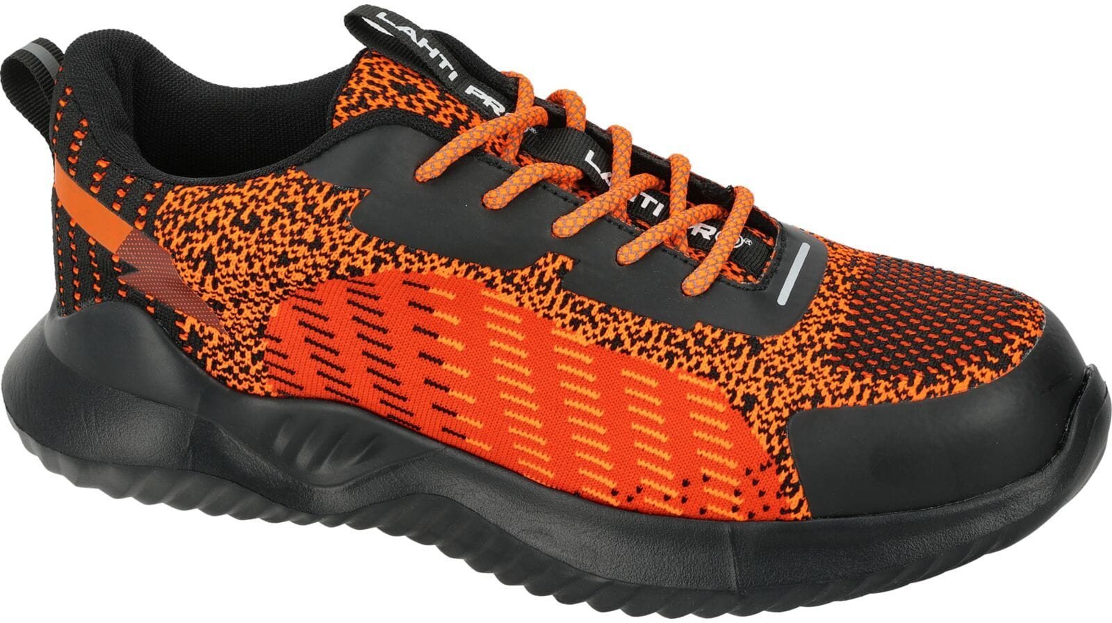 Półbuty z dzianiny pomar.-czarne, sb fo, "44", ce, lahti