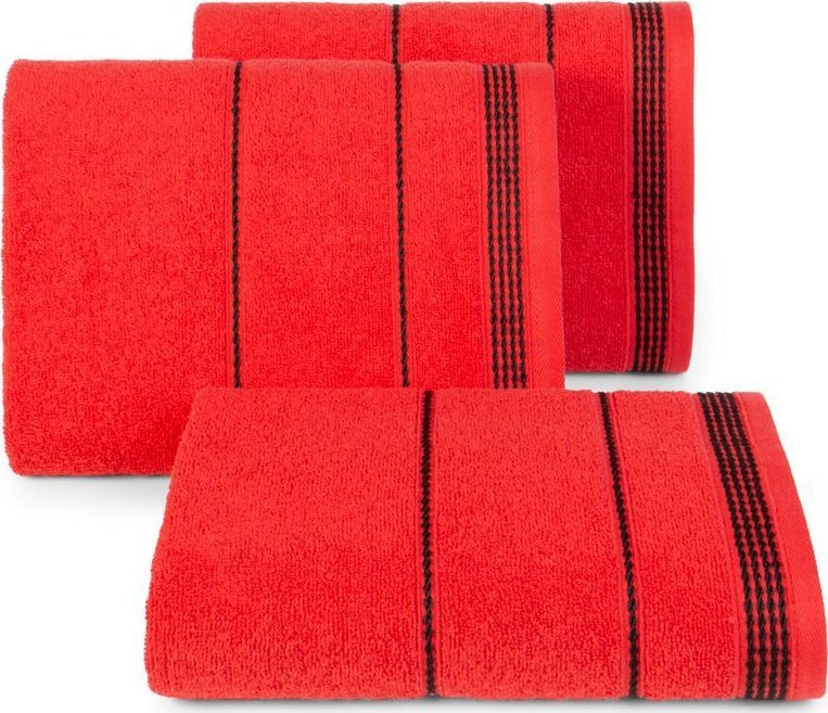 Eurofirany Ręcznik frotte MIRA13a 50X90 czerwony