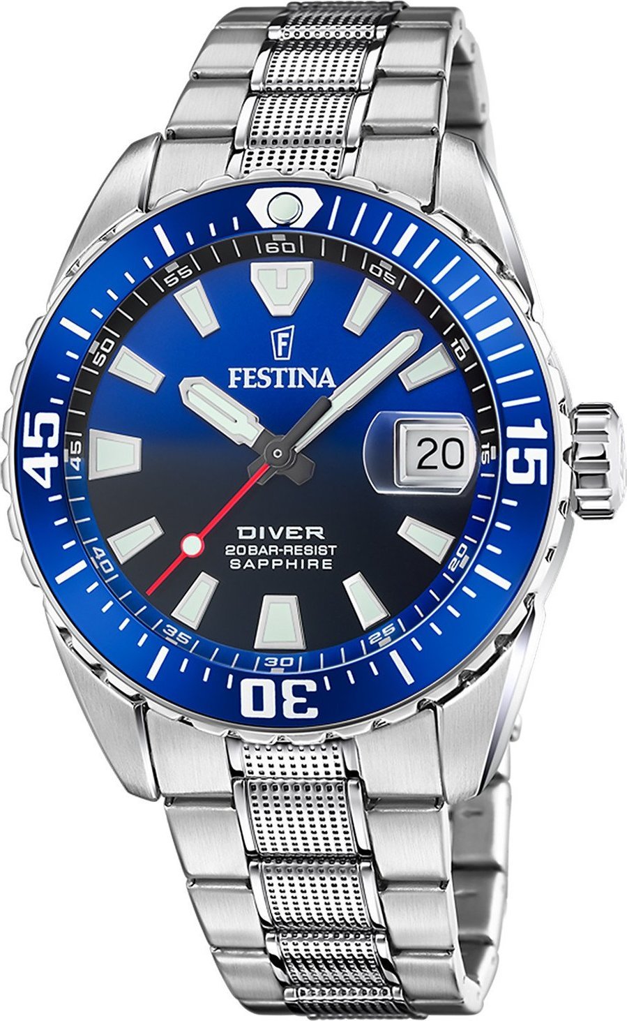 Zegarek Festina Zegarek męski Festina F20669-1 srebrny