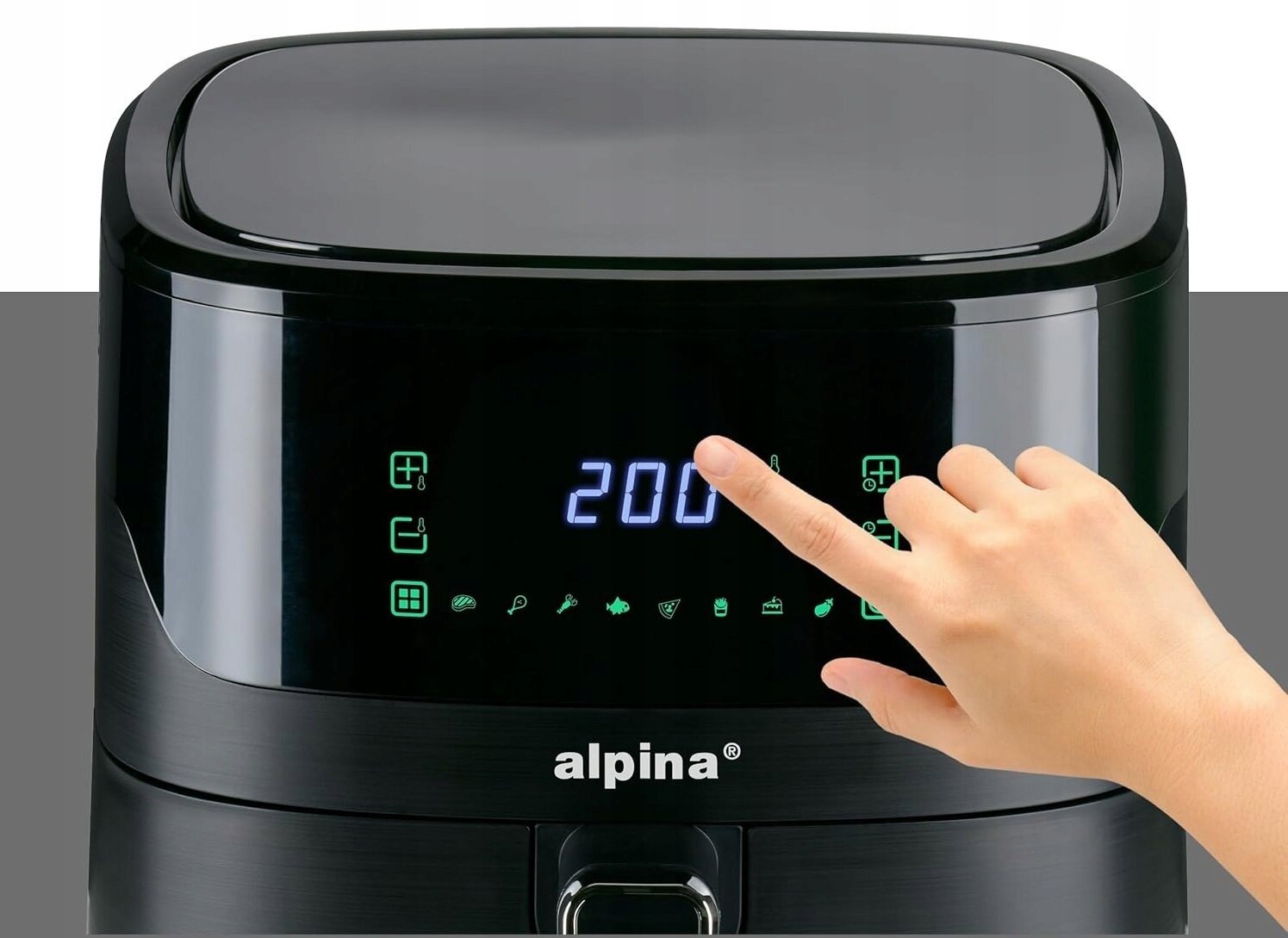 Alpina Airfryer 6l 1600W black 27218 (8711252272184)