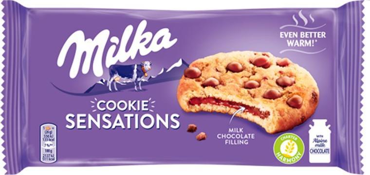 Ciastka MILKA COOKIE SENSATIONS with pieces of milk chocolate from alpine milk 156g