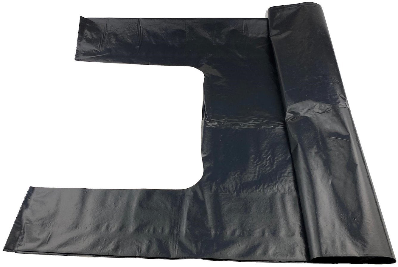 Worki na śmieci z USZAMI BARDZO MOCNE 125L (rolka 10szt) - czarne