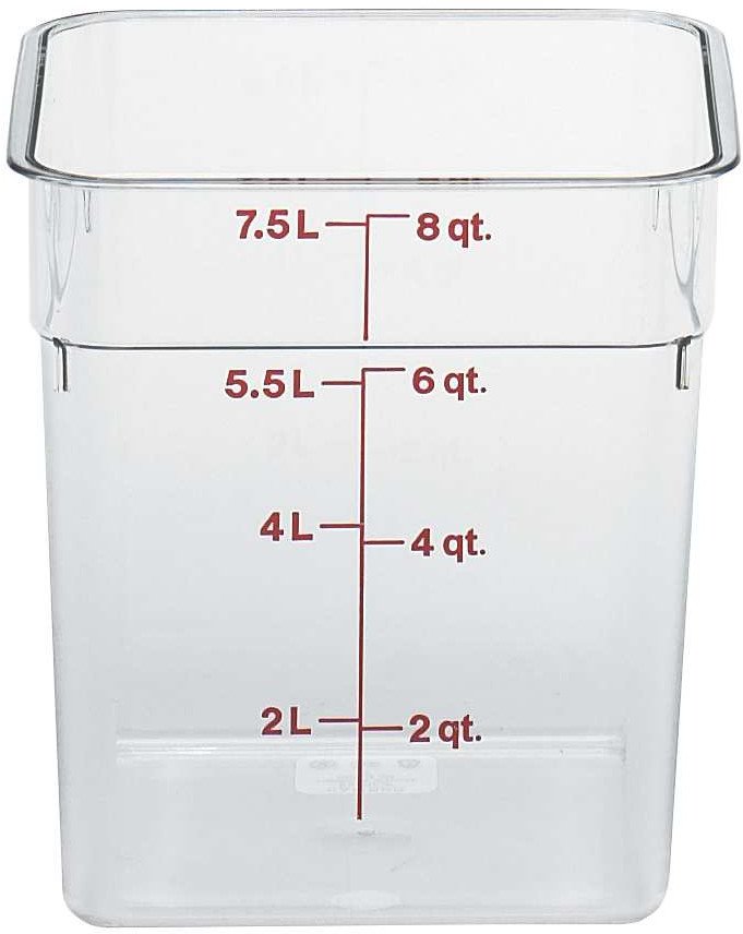 Pojemnik z poliwęglanu 215x215x230 mm, 7,6 l | CAMBRO, 8SFSCW135