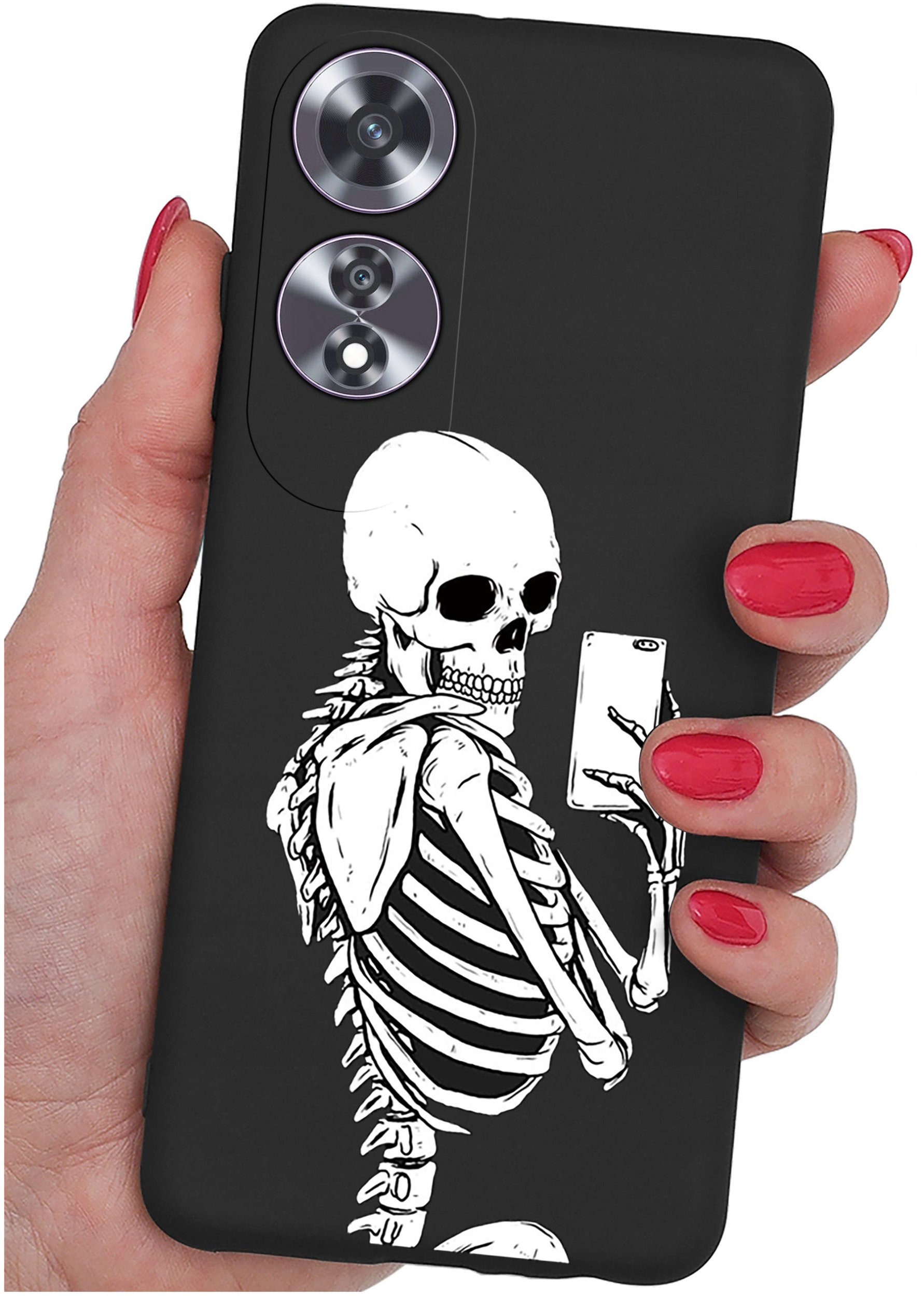 Etui do Oppo A60 4G WZORY |SILIKONOWE MATT CASE + SZKŁO 9H