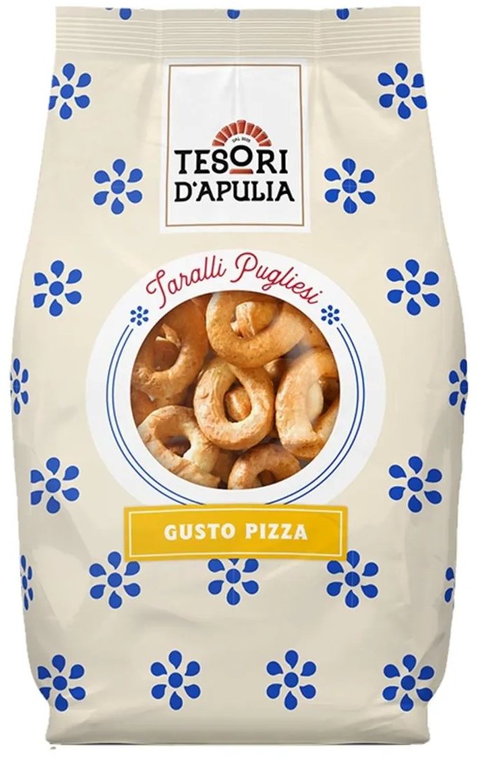 Ciasteczka Tarallini Gusto Pizza 400g - Tesori d'Apulia