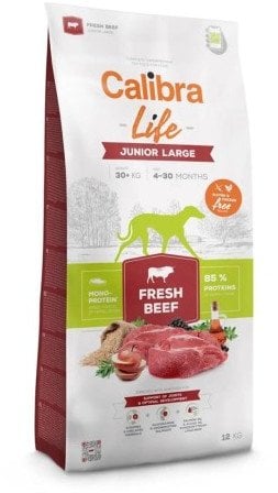 CALIBRA DOG life junior large fresh beef 12kg
