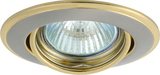 Kanlux Oprawa sufitowa punktowa Horn satynowy/złoty (02830)