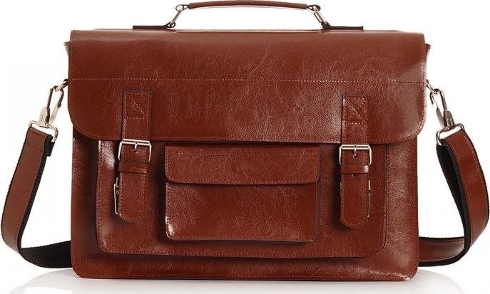 Solome SKÓRZANA TORBA LISTONOSZKA NA RAMIĘ SOLOME LAGO 04