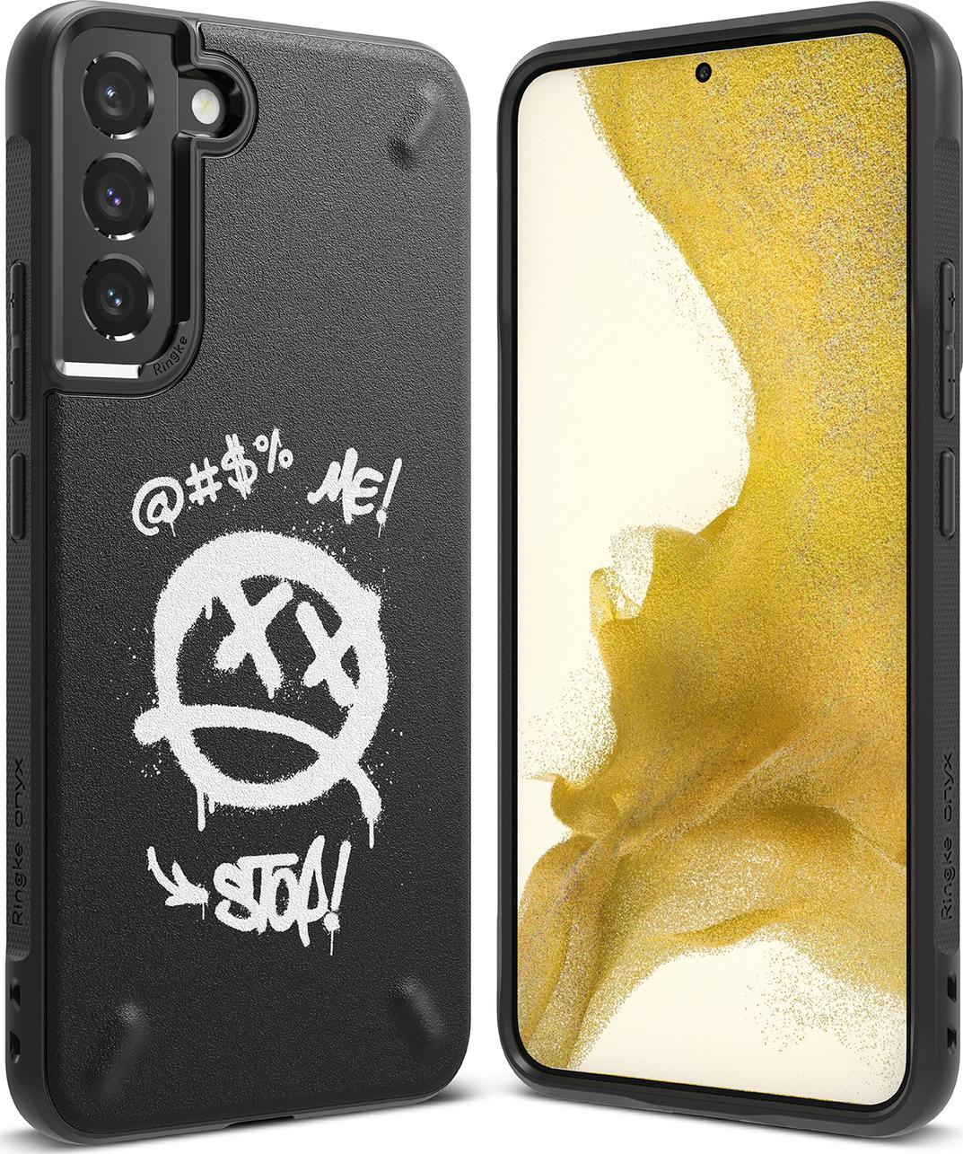 Ringke Ringke Onyx Design wytrzymałe etui pokrowiec Samsung Galaxy S22+ (S22 Plus) czarny (Graffiti) ()