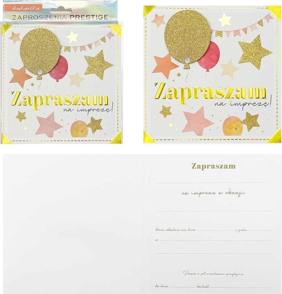 Zaproszenie 5szt