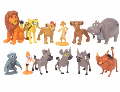 Zestaw figurek Król lew lwia straż bunga hieny kion Timon Pumba Ono