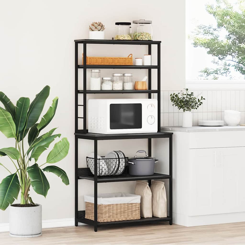 vidaXL Półka kuchenny Czarny Dąb 80 x 40 x 168 cm