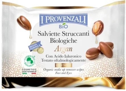 I Provenzali Organiczne chusteczki do demakijażu - argan 20 szt.