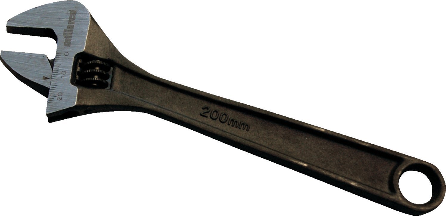 Usorteret Skiftenøgle 8" - 200 mm.