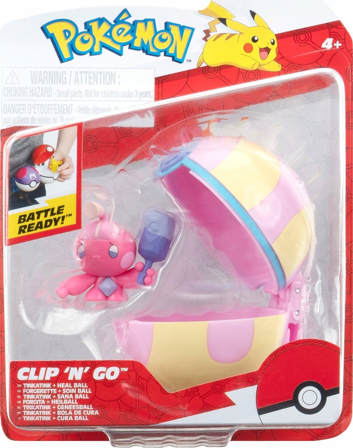 JAS POKEMON CLIPON FIGURKA TINKATINK W18