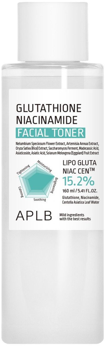 APLB Glutathione Niacinamide facial toner rozjaśniający tonik do twarzy 160ml