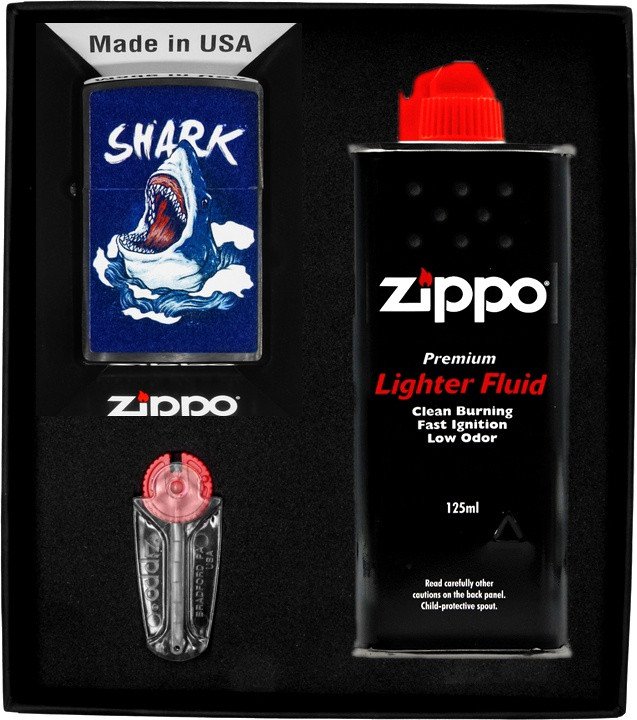 Zestaw ZIPPO Zapalniczka SHARK DESIGN Prezentowy No1