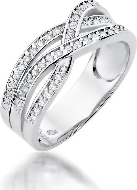 Best Diamonds złoty pierścionek z brylantem 0.24ct 14