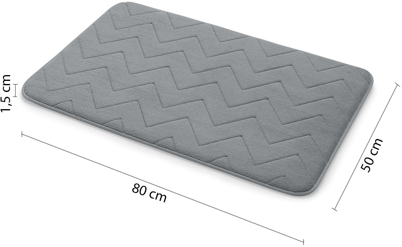 MOUSSE MAT 50X80 CM GREY
