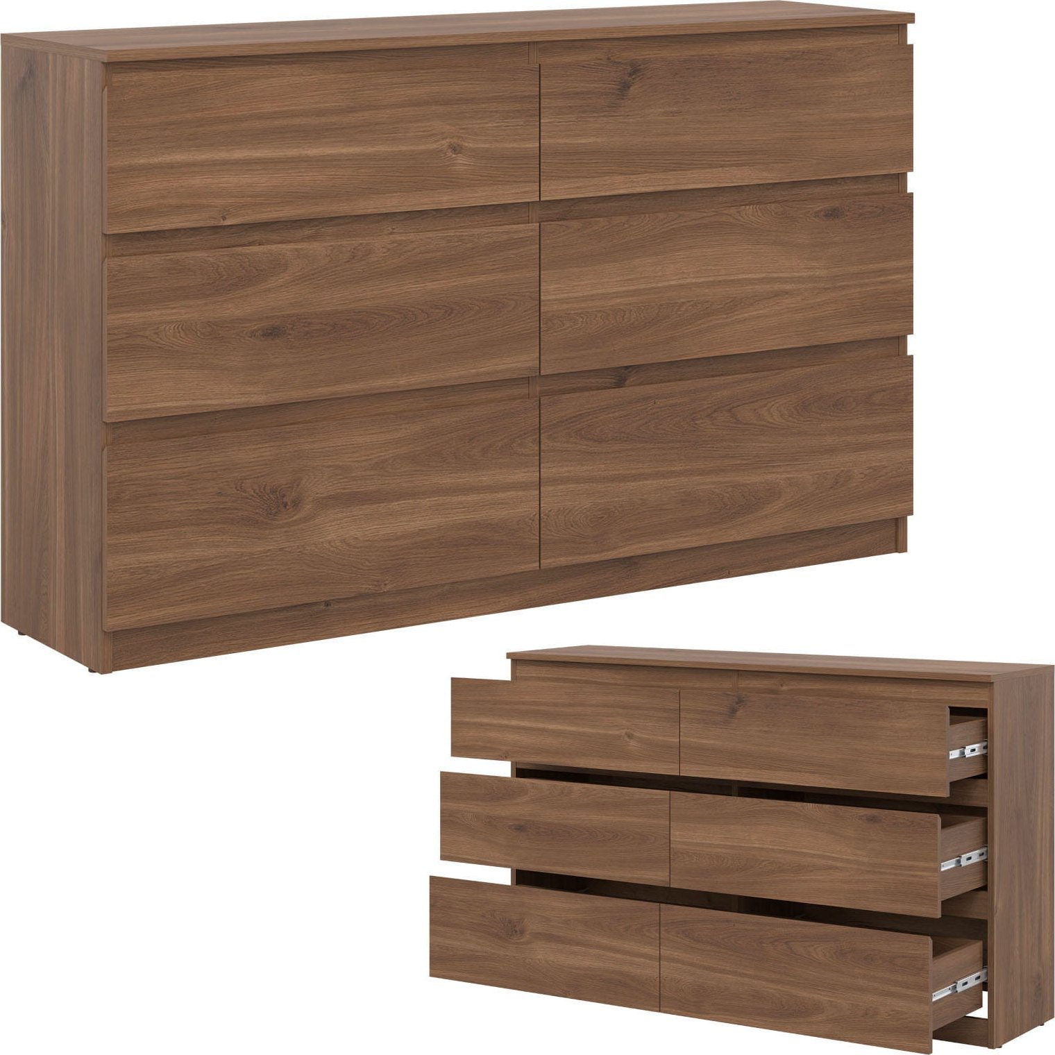 BogFran Komoda duża z szufladami dąb Castello REMI RM03