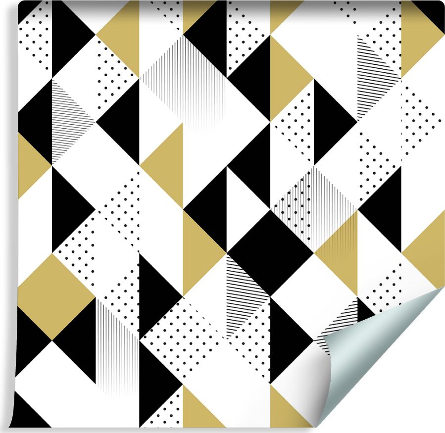 Muralo Tapeta Kolorowe Trójkąty 100x53