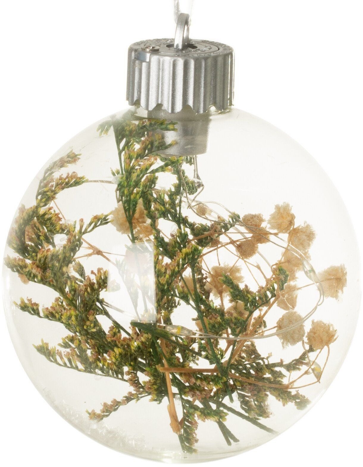 Zestaw 4 bombek szklanych transparentne 8 cm elegancka dekoracja x4