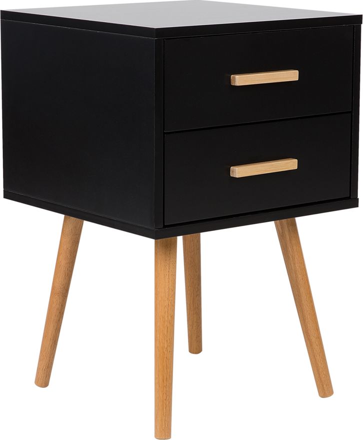 Beliani Stolik pomocniczy czarny ALABAMA