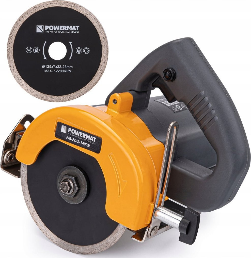 Powermat Przecinarka tarczowa do płytek gresu 1400w 125mm Powermat PM-PDG-1400M