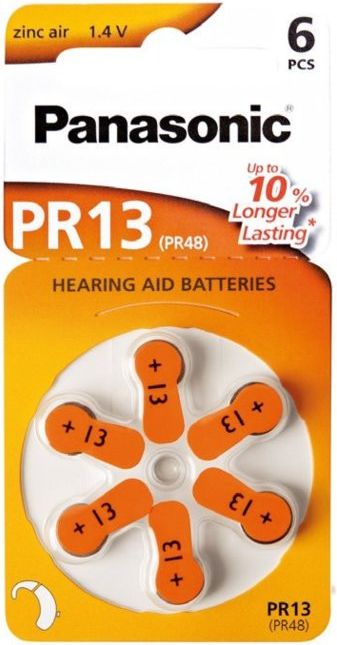 Panasonic Bateria do aparatów słuchowych PR48 6 szt.