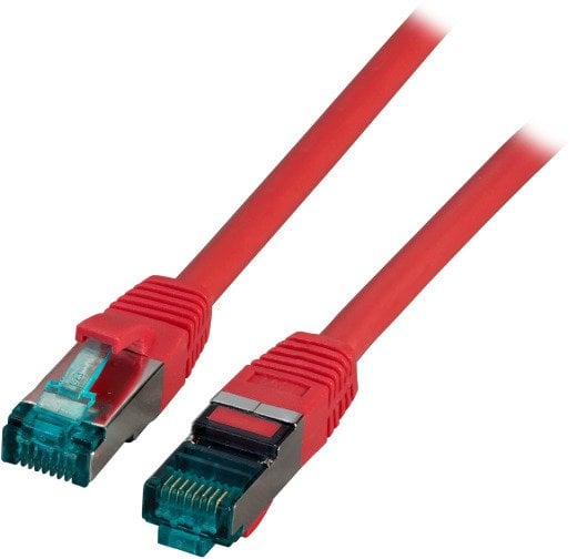 EFB Kabel RJ45 S/FTP, Cat.6A, LSZH, 10m, czerwony
