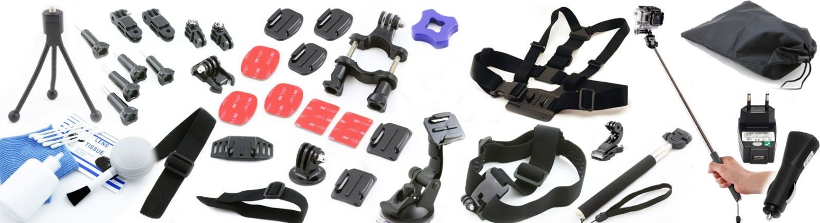 Xrec ZESTAW / Akcesoria do GoPro Go Pro HERO 4 3+ + 3 2 1