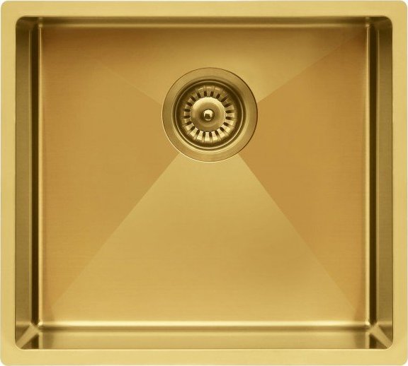 Zlewozmywak Berg ZLEWOZMYWAK BERG ZŁOTY STALOWY QUADROGOLD - DARMOWY SZYBKI TRANSPORT