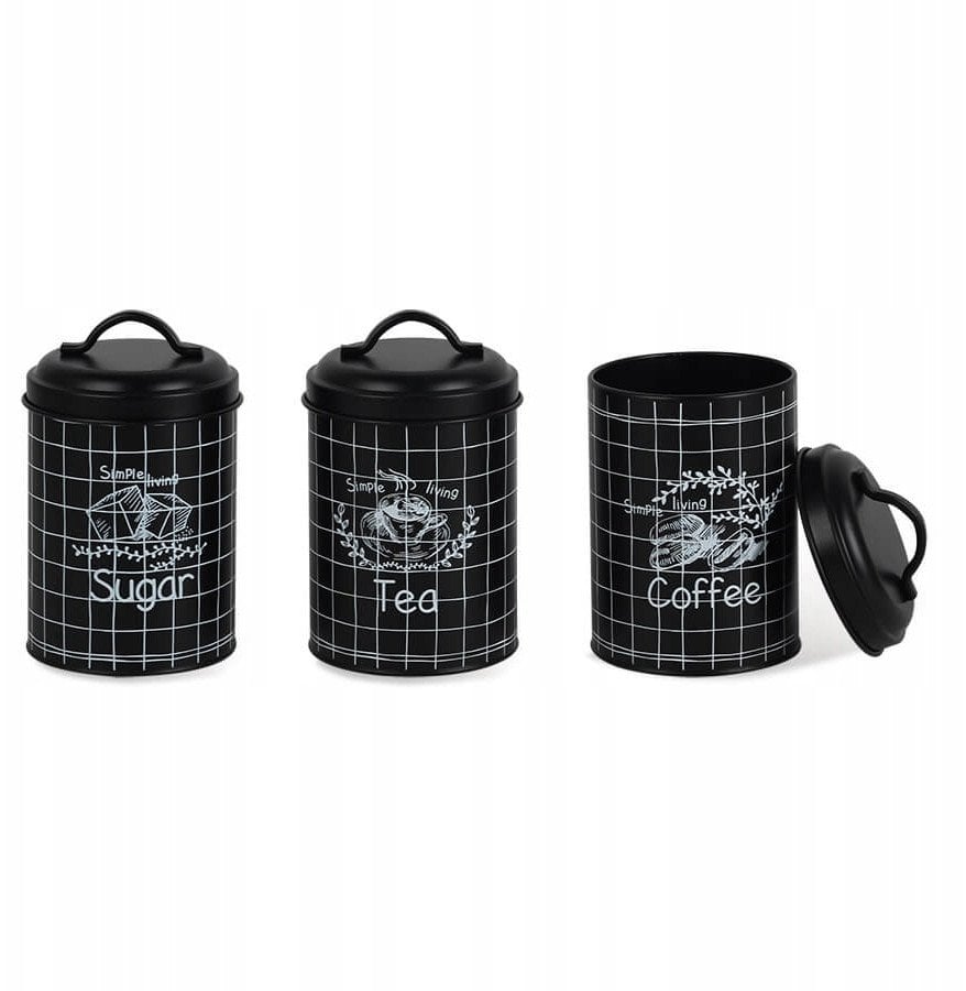 POJEMNIKI METALOWE MR 1774 3CS CZARNE