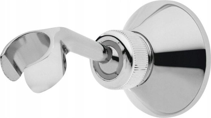 Hydroland UCHWYT NATRYSKU PUNKTOWY PRZEGUBOWY CHROM-METAL ZE STOŻKOWĄ ROZETĄ ( N.UPP.SR ) // N.UCHW.NTR.PRZEG-METAL-ST