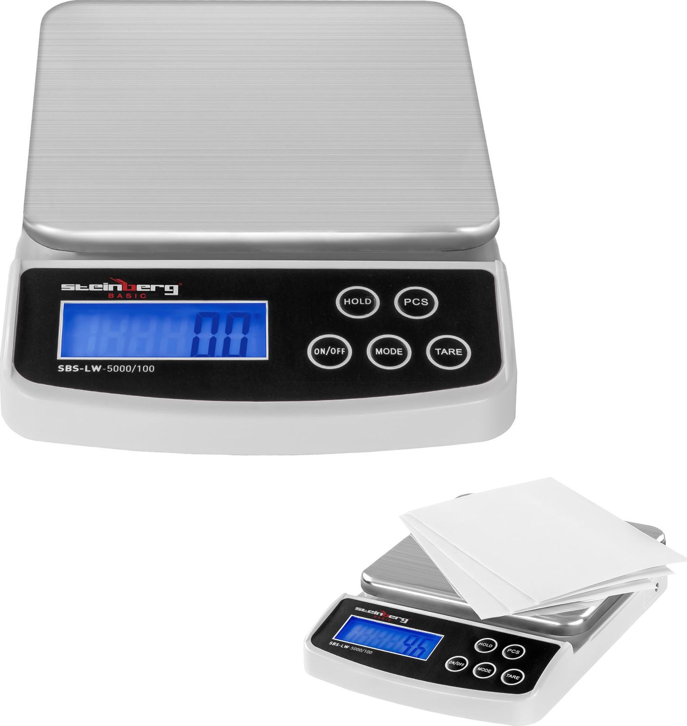 Steinberg Waga pocztowa do paczek i listów SBS-LW-5000/100 do 5kg / 0,1g Waga pocztowa do paczek i listów SBS-LW-5000/100 do 5kg / 0,1g