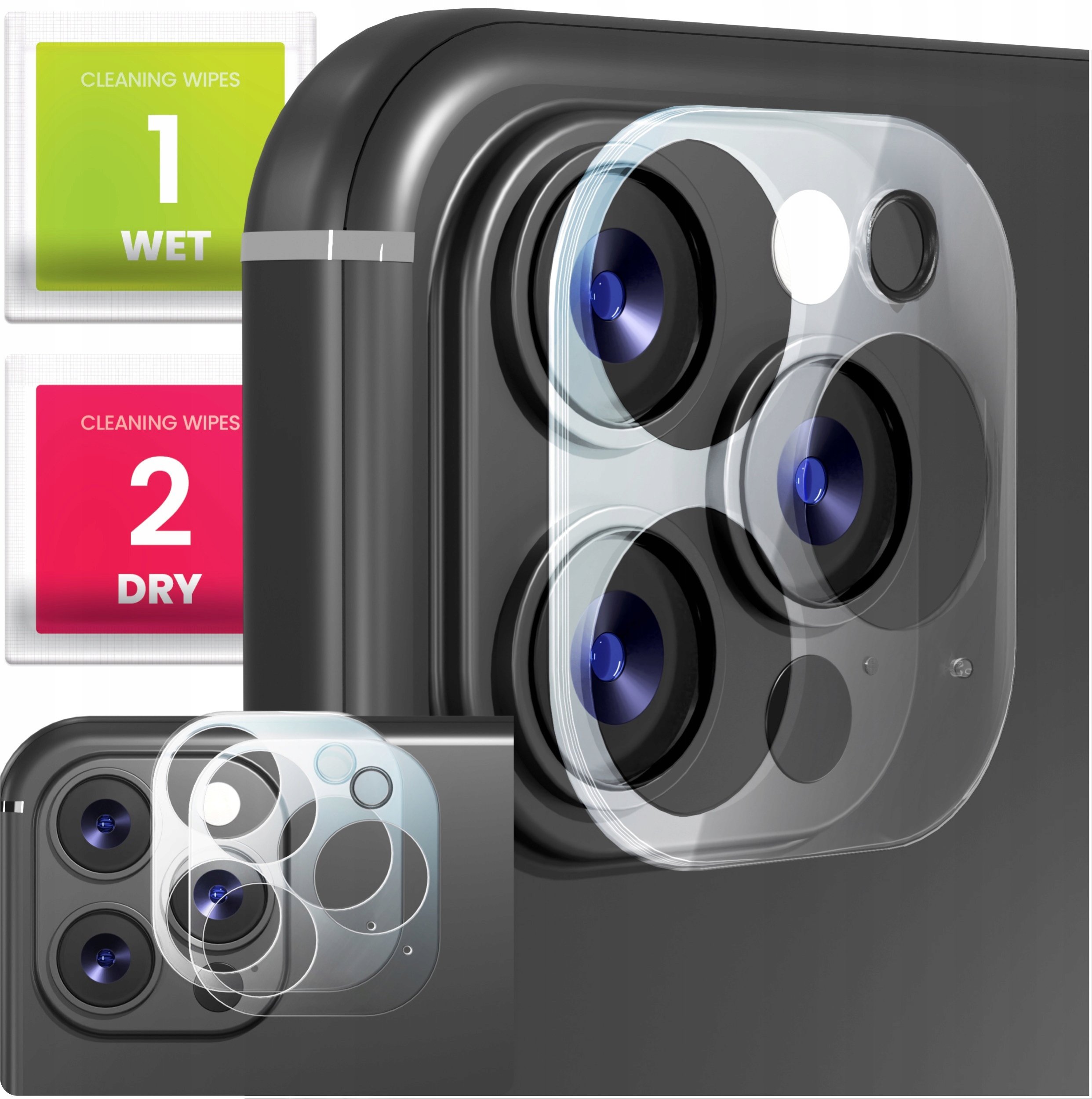 2-PAK Szkło Na Aparat Do Apple iPhone 13 Pro Max / 13 Pro (Hartowane, 9H)